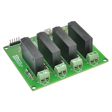 4 Channel USB Solid State Relay Module (NU-SSR40001-DC)